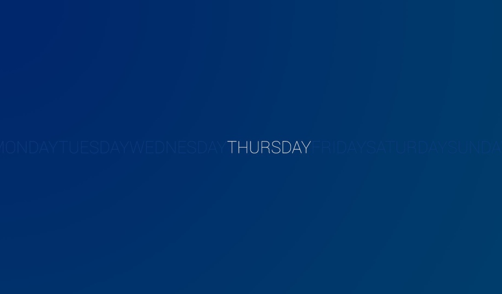 День недели четверг