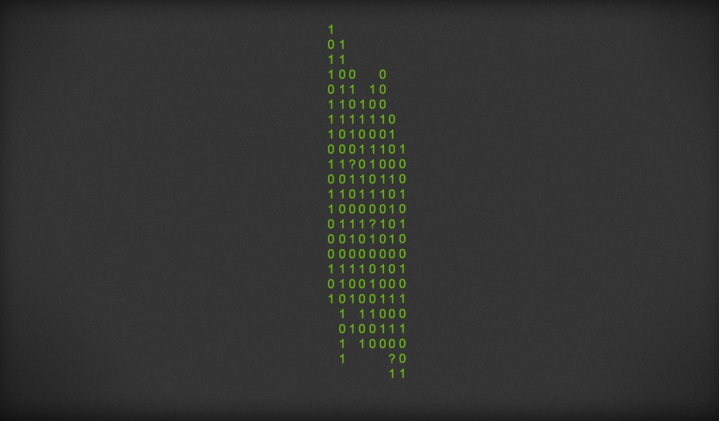 Цифровой орнамент на сером фоне