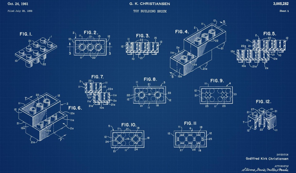 Чертеж фигурок ЛЕГО