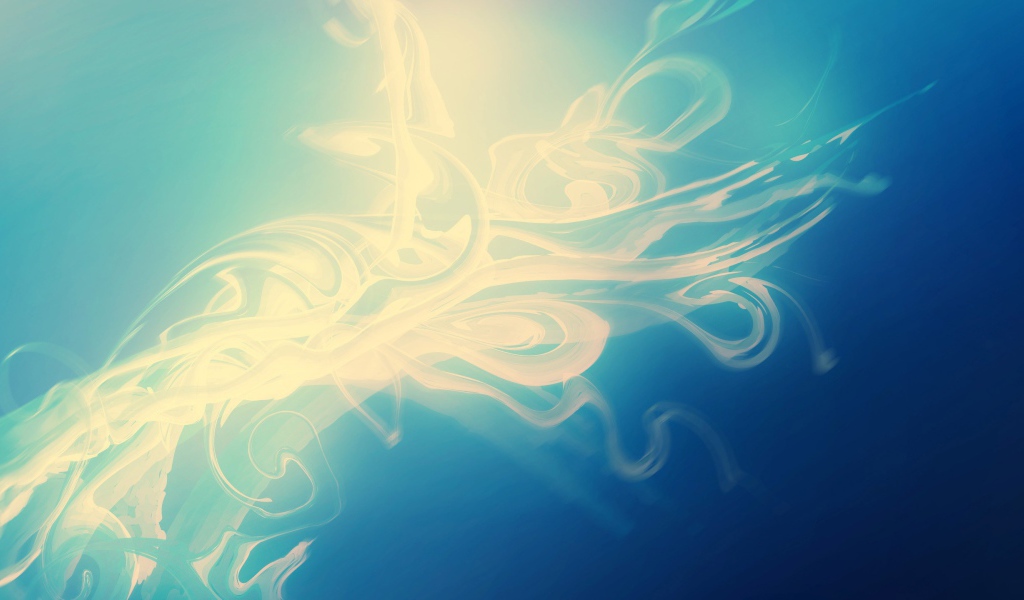 Энергетический вихрь на синем фоне