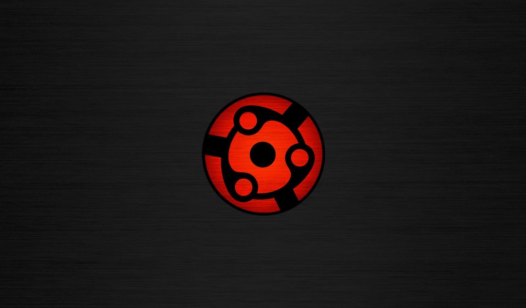 Глаз Шаринган аниме, серый фон