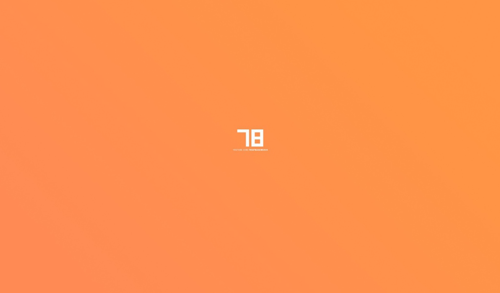 Цифры, оранжевый фон