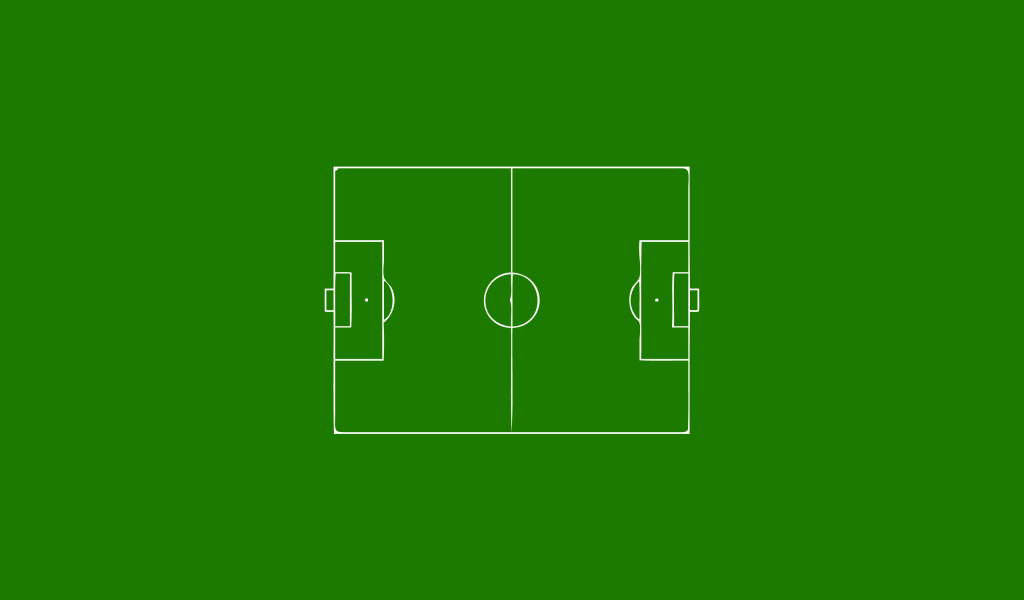 Футбольное поле, зеленый фон
