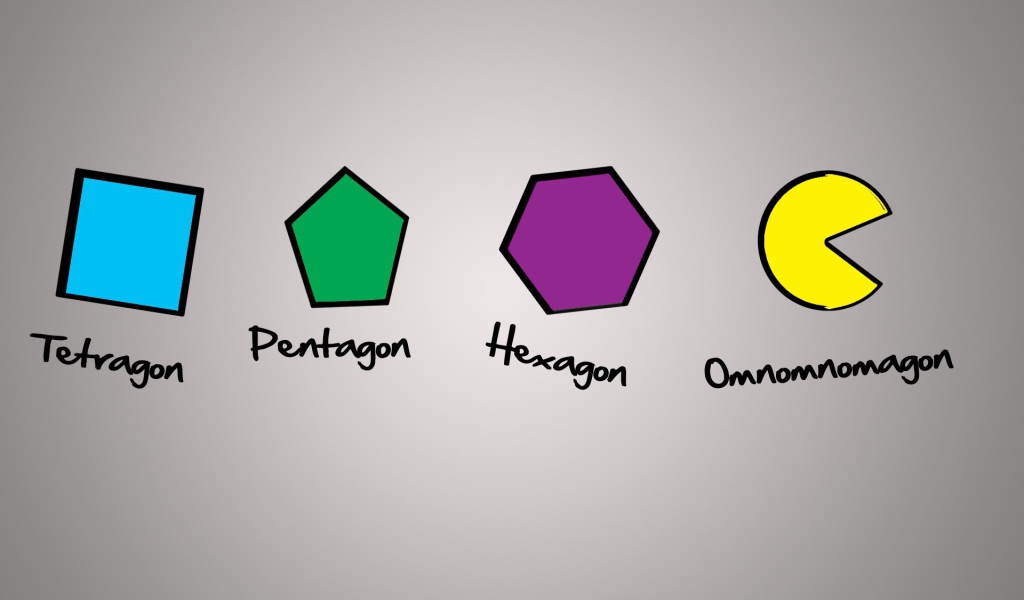 Геометрические фигуры на сером фоне