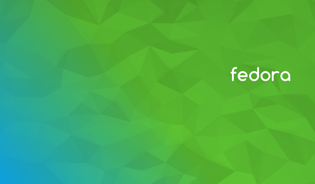 Зеленый фон Fedora