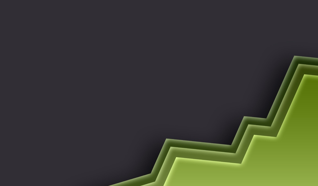 Зеленая панель на сером фоне