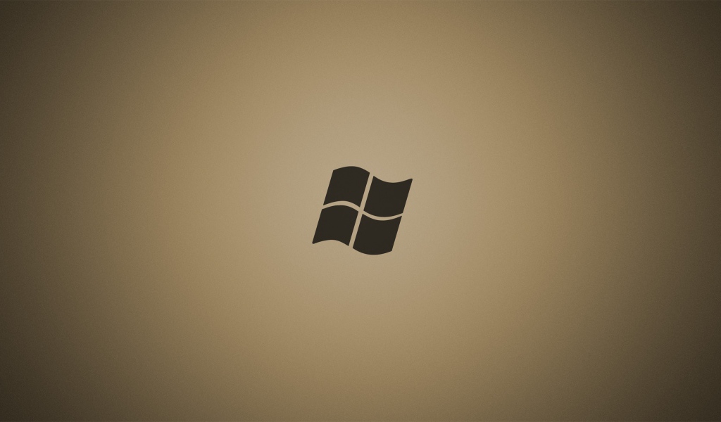 Серый логотип Майкрософт, коричневый фон