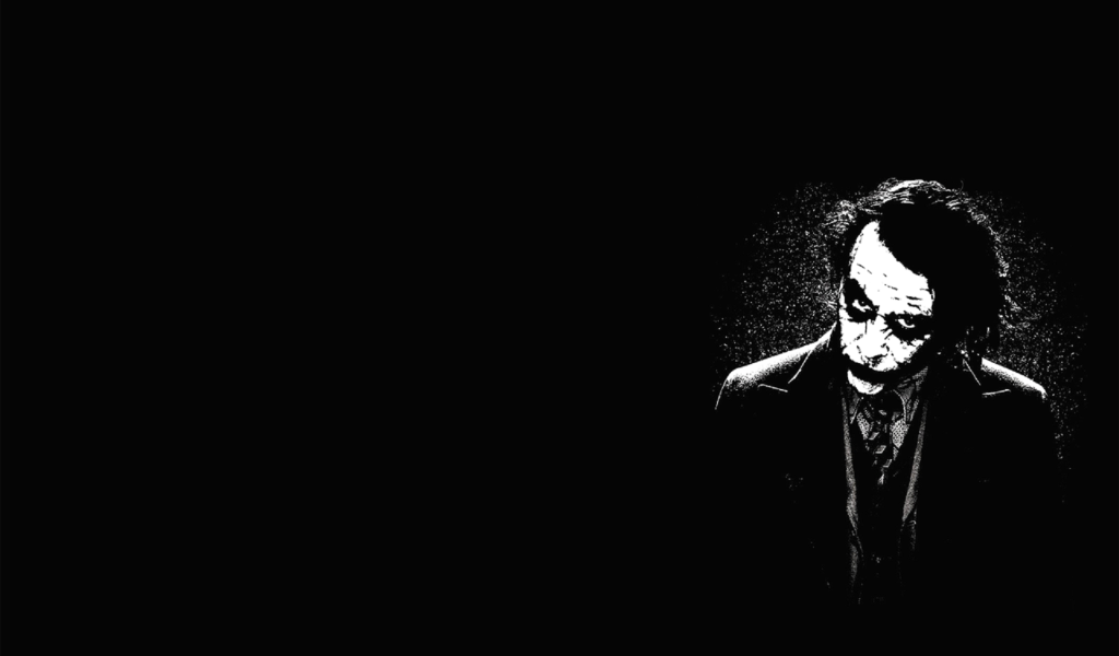 Джокер, черный фон