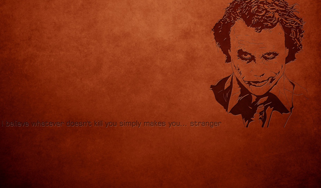 Джокер, красный фон, надпись