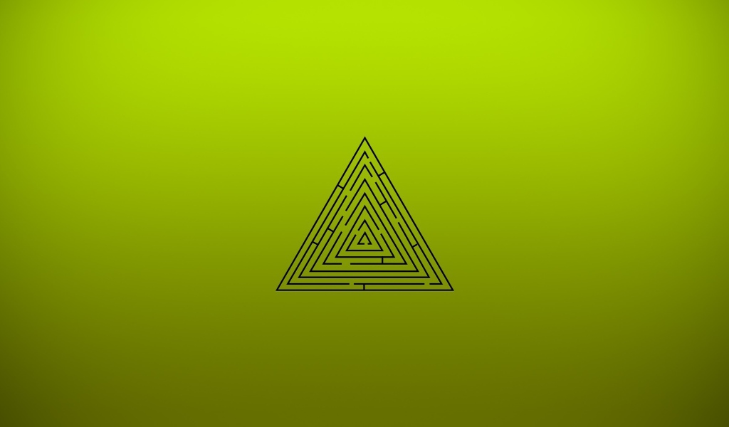 Лабиринт на зеленом фоне