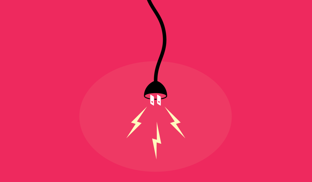 Лампа, розовый фон