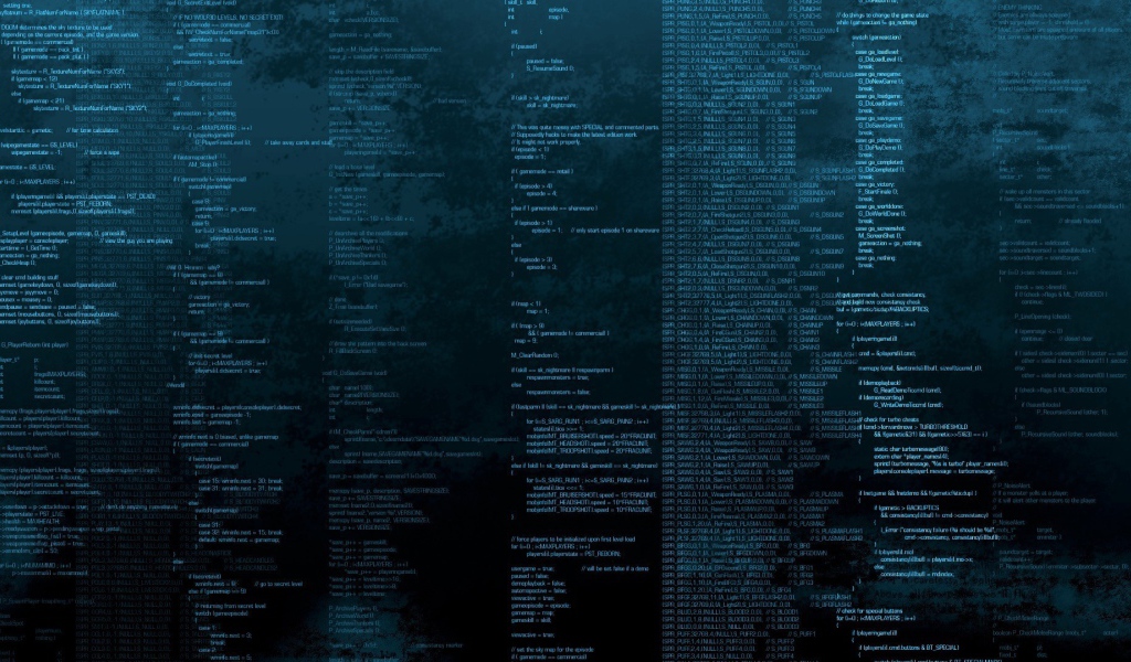 Строки компьютерного кода, фон