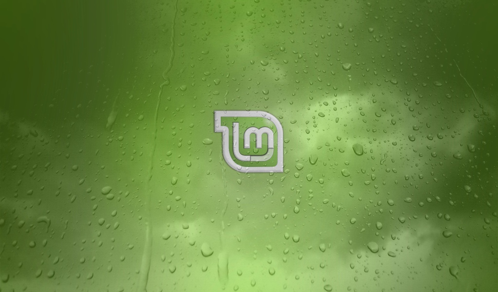 Зеленый фон Linux Mint