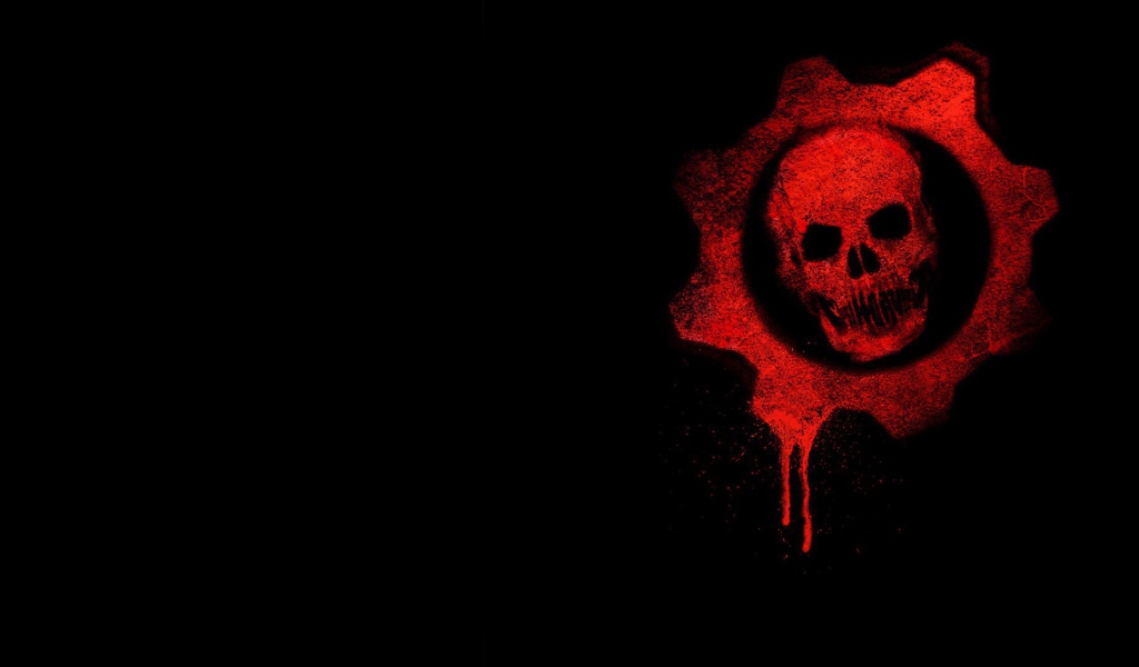 Логотип игры Gears of War, фон