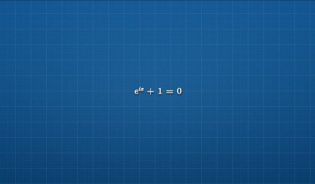 Математическая формула на клетчатом голубом фоне