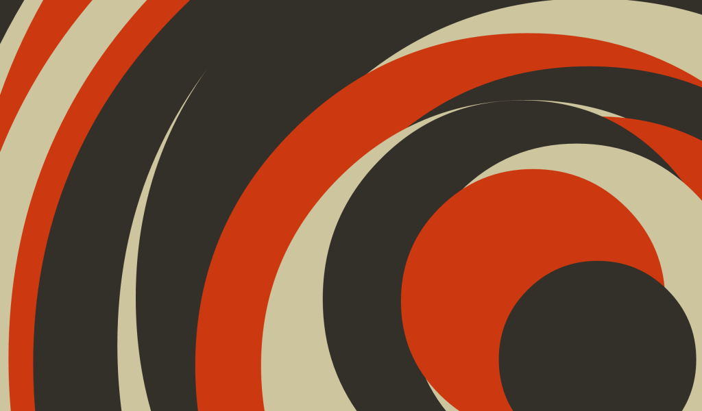 Смешение серых и оранжевых кругов