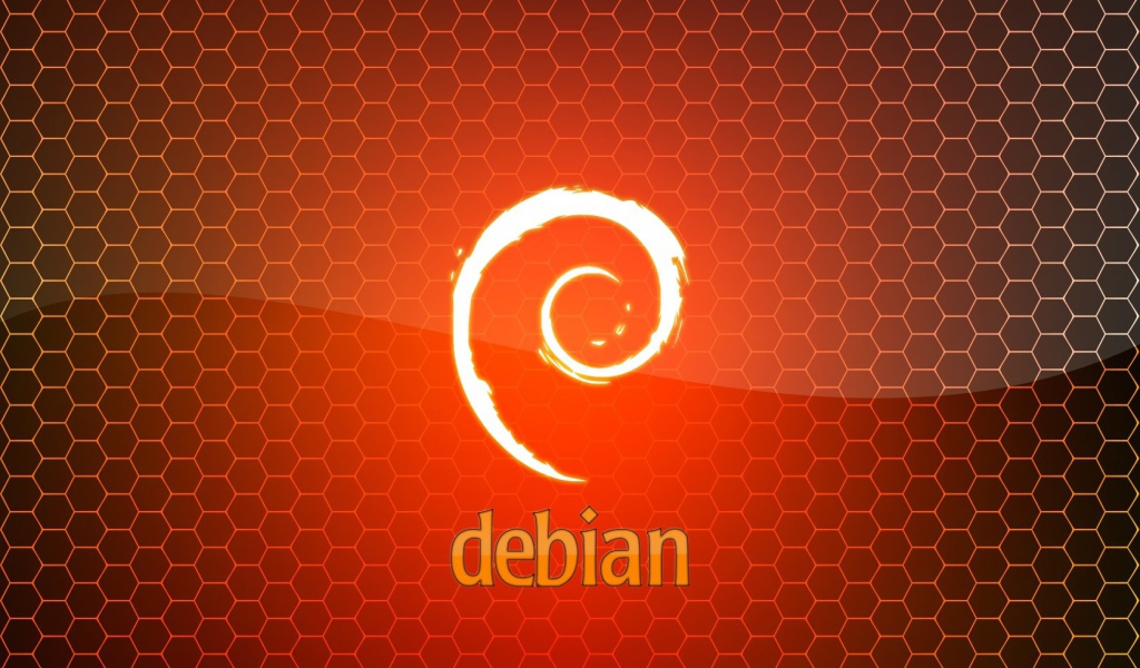 ОС Debian, фон из сот