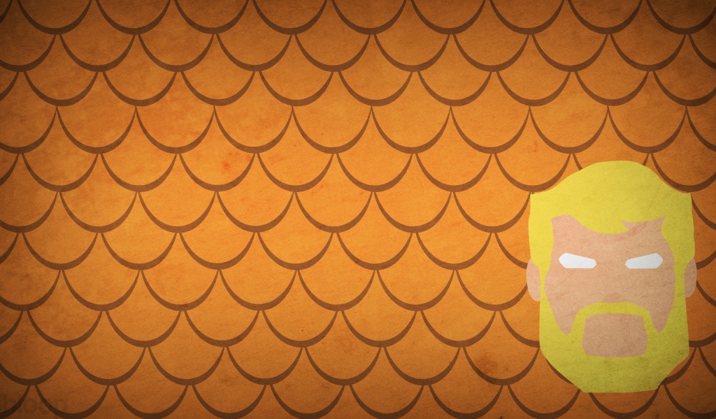 Оранжевый фон, Аквамен комикс Марвел