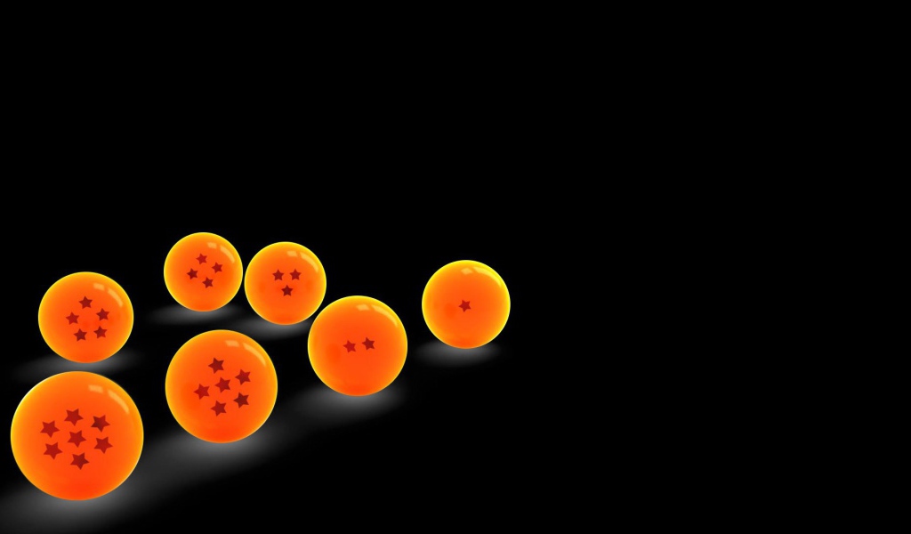 Оранжевые шары на черном фоне