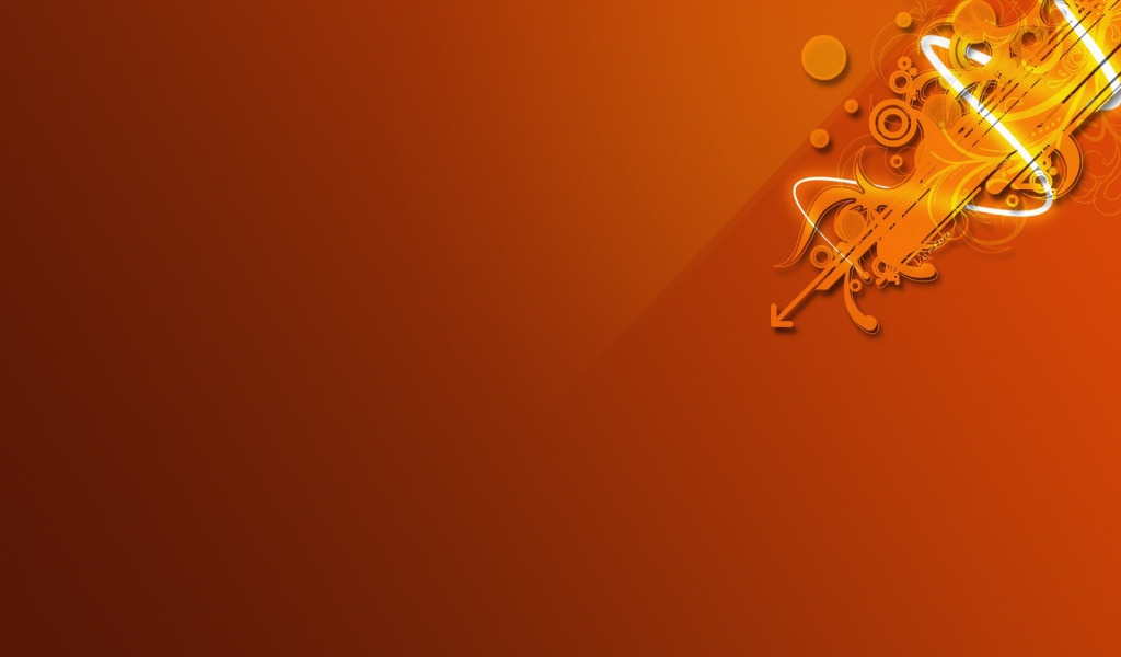 Оранжевый орнамент на оранжевом фоне