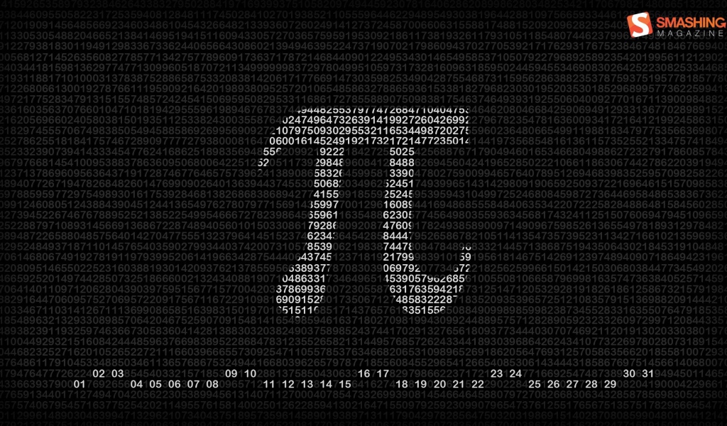 Число Пи, фон цифры