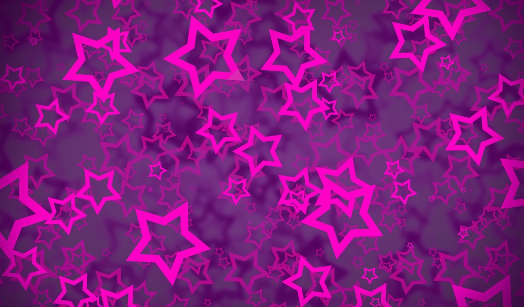Розовые звезды на фиолетовом фоне
