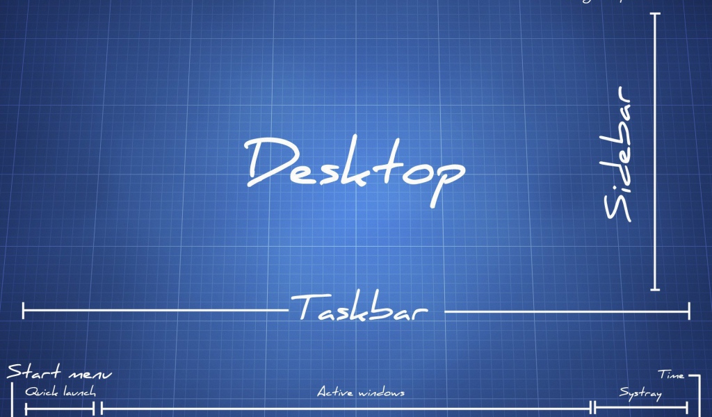 Чертеж рабочего стола