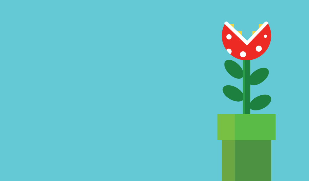 Хищный цветок, игра Super Mario Bros