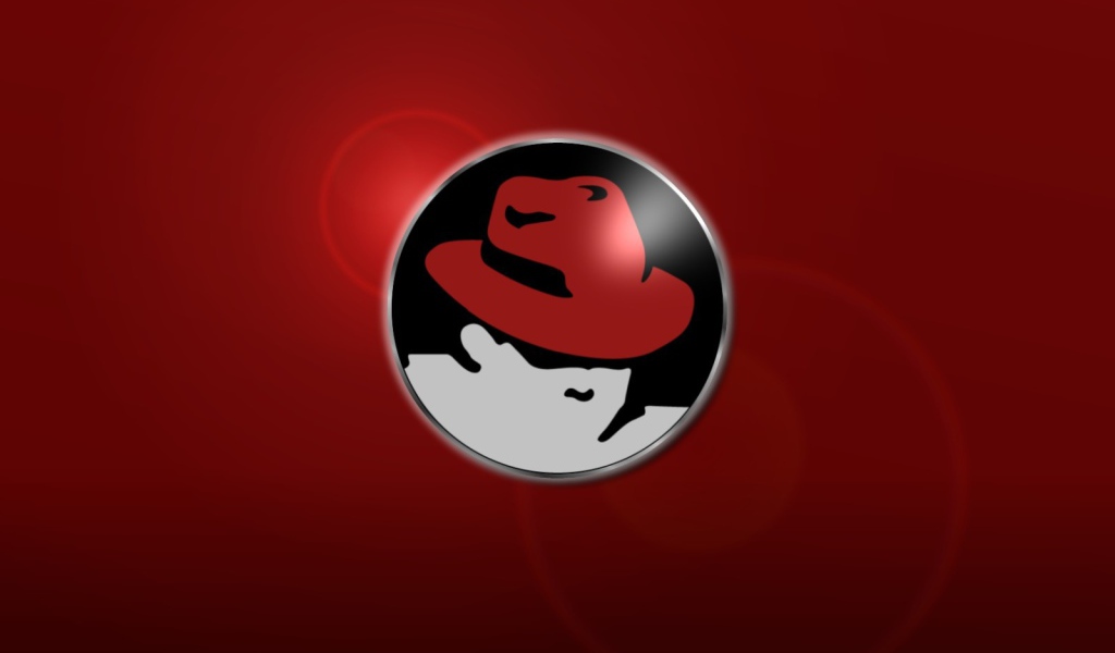 Красный фон ОС Red Hat