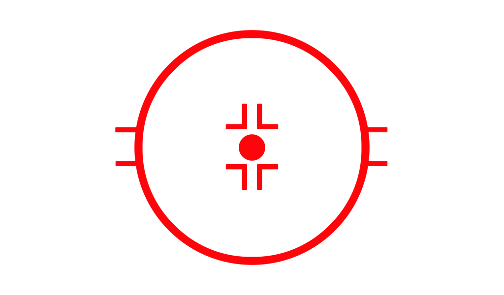 Красная мишень на белом фоне