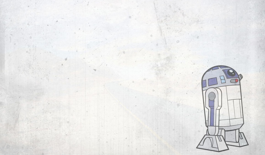 Робот из Звездных войн, светлый фон