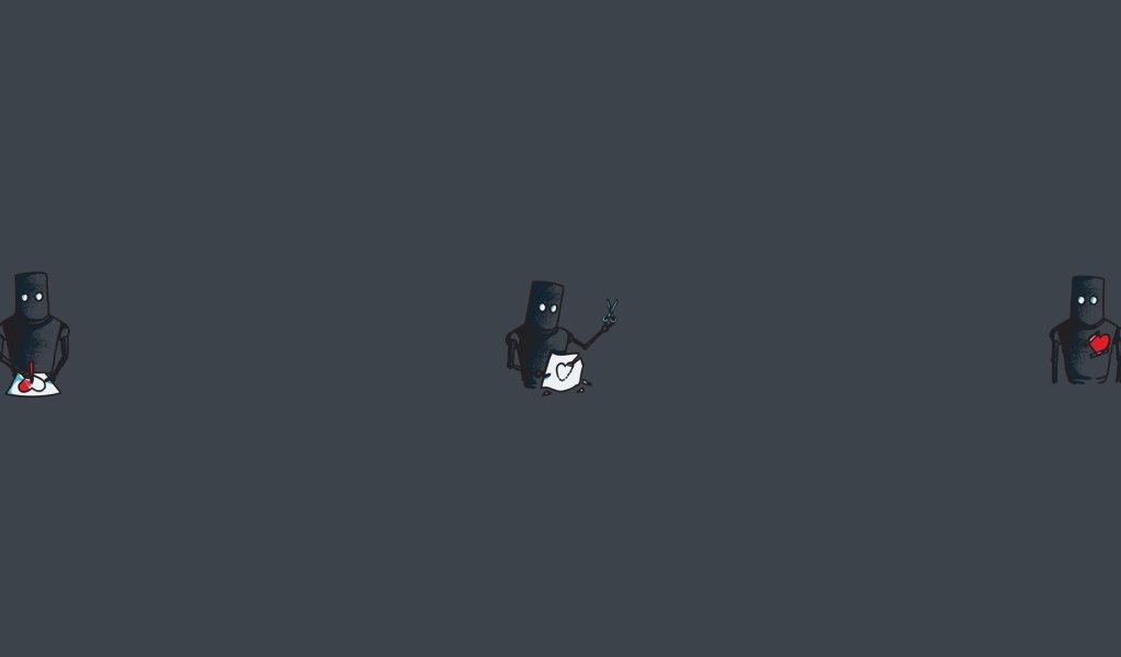 Робот нарисовал себе сердце