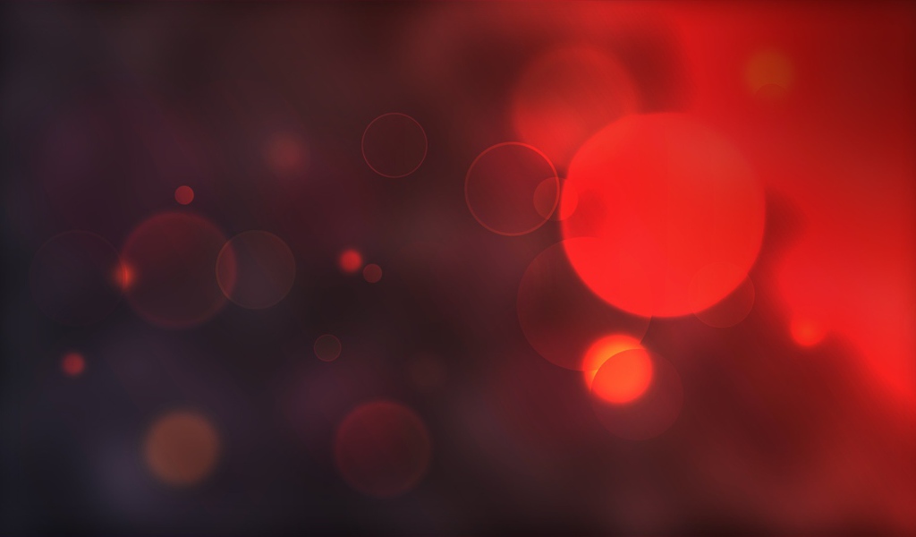 Круглые блики, красный фон