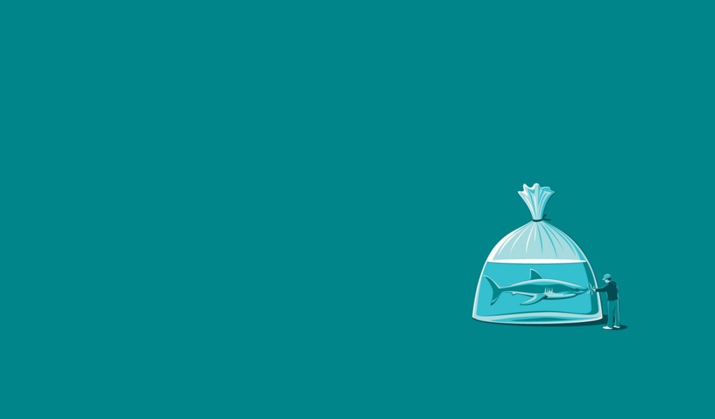 Акула в пакете, фон