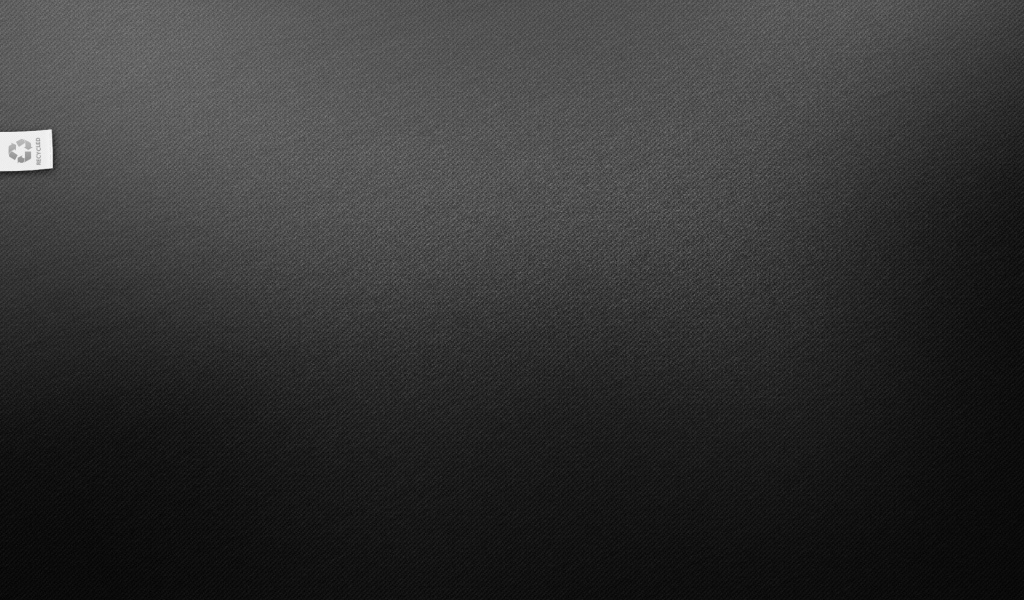 Знак переработки, черный фон