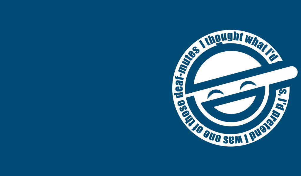 Символ аниме сериала Призрак в доспехах, голубой фон