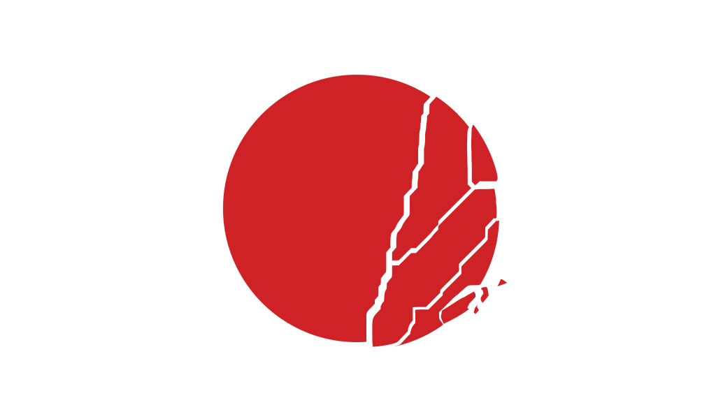 Разбитый круг на флаге Японии