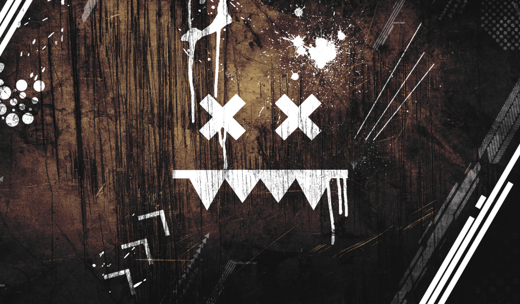 Изображение лица из простых фигур