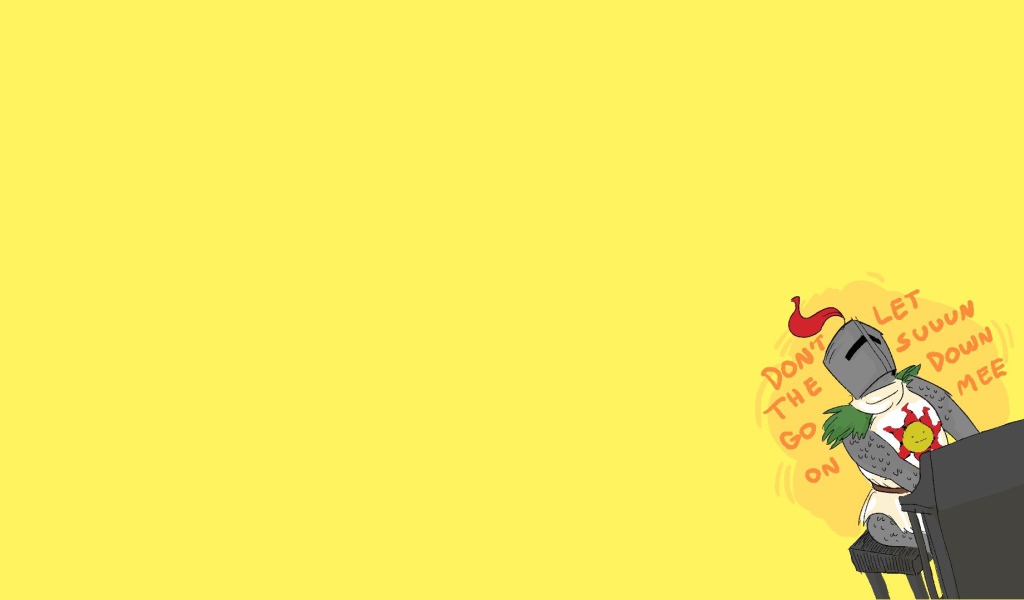 Игра Dark Souls, желтый фон