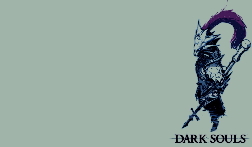 Игра Dark Souls голубой фон