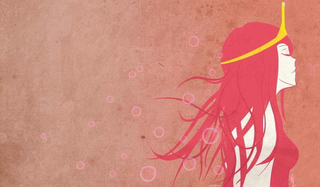 Девушка в короне, розовый фон