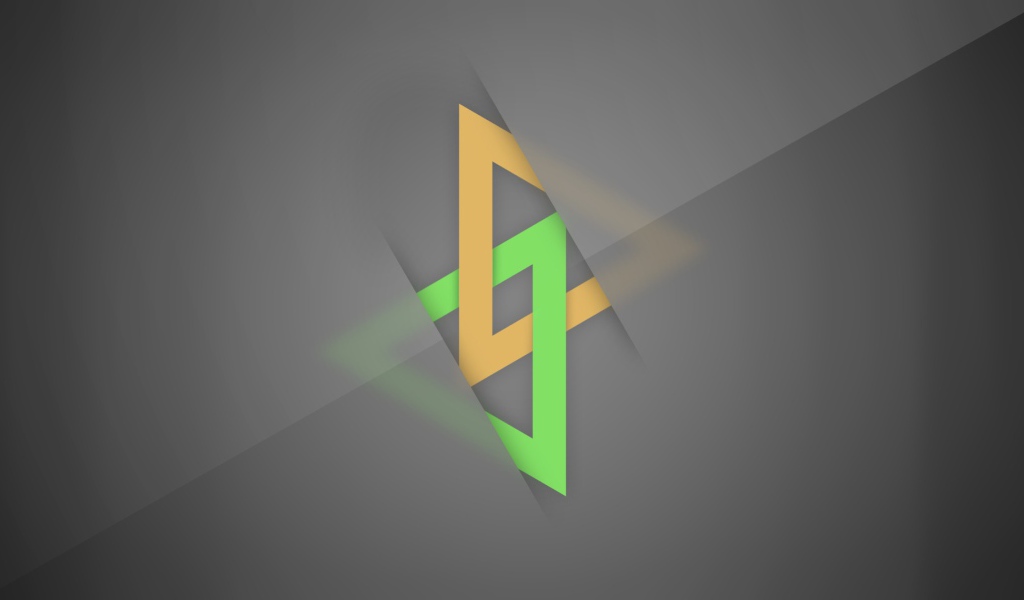 Пересечение треугольников, серый фон