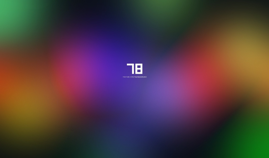 Цифра 78 на радужном фоне