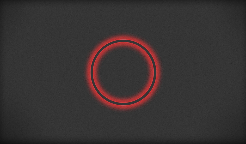 Красный круг на сером фоне