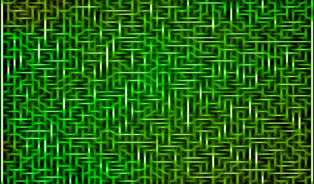 Переплетение волокон, зеленый фон