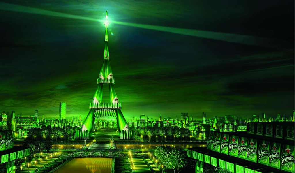 Париж в стиле пива Heineken