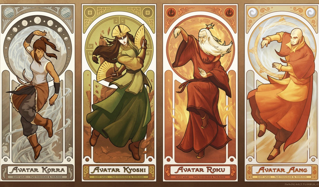 Аватары из мультфильма Легенда о Корре