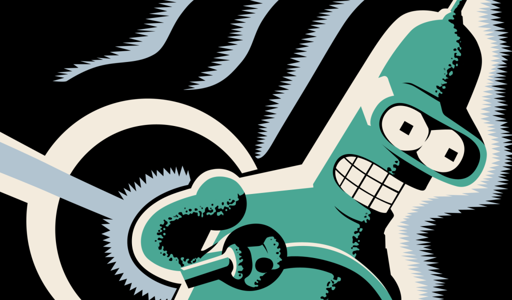 Бендер под действием электричества, Футурама