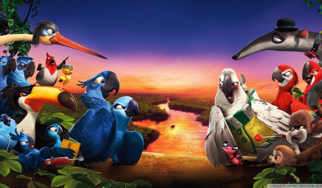 Птицы из мультфильма