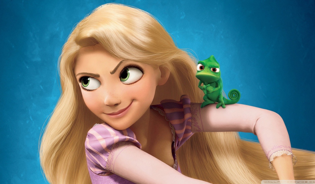 Блондинка принцесса из мультфильма Диснея